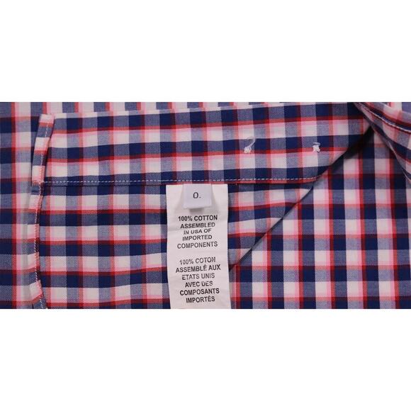 Thom Browne White/Blue/Red Check Gingham Dress Shirt 0/Small - Picture 6 of 6